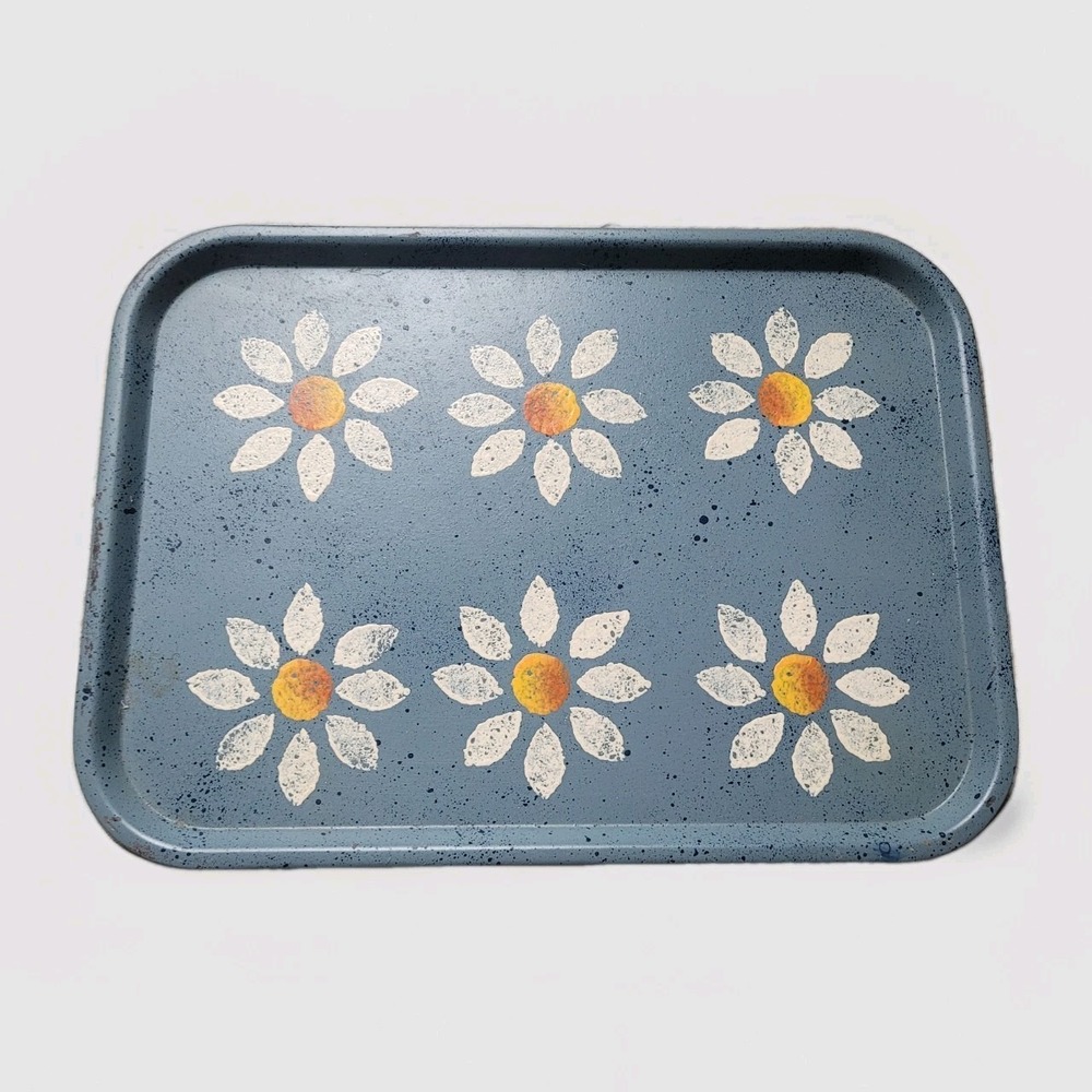 Vintage SiLite Grainware "Ice" Serving Tray Cottagecore Grannycore Farmhouse